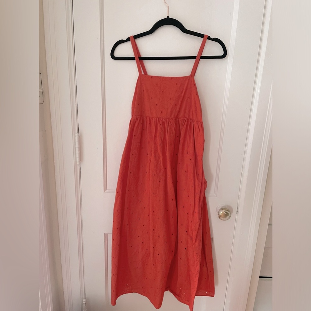 Madewell Burnt Orange Sleeveless Sundress